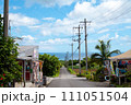石垣島の青空と街並み 111051504