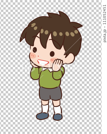 ときめく子どものイラスト 111052451