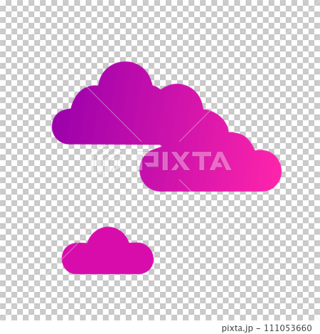 clouds pink AI generated 111053660