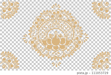 ethnic lotus background 111053729