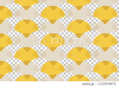 日式扇形背景圖案插畫 111054672