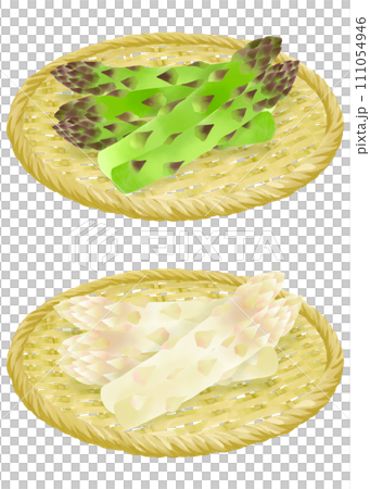 漏勺上蘆筍的插圖 漏勺上蘆筍的插圖 111054946