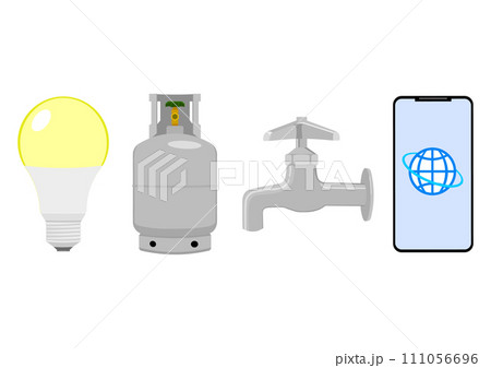 電気・ガス・水道・通信の公共インフラ 111056696