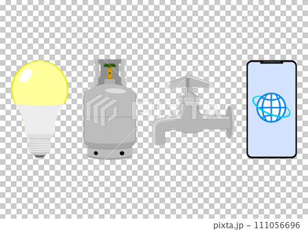 電気・ガス・水道・通信の公共インフラ 111056696