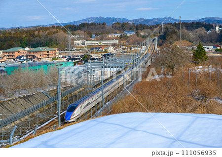 北陸新幹線 雪景色 石川県 北陸新幹線 雪景色 石川県 111056935