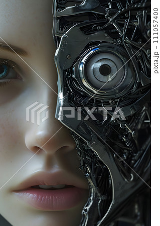 A Symphony of Artificial Grace - Captivating Female Robot with AI Brilliance A Symphony of Artificial Grace - Captivating Female Robot with AI Brilliance 111057400
