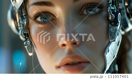 A Symphony of Artificial Grace - Captivating Female Robot with AI Brilliance A Symphony of Artificial Grace - Captivating Female Robot with AI Brilliance 111057401