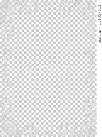 Gothic frame. Western style picture frame. (A4 portrait) 111057613