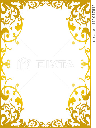 ゴシック調フレーム。西洋風額縁。（A4縦） 111057615