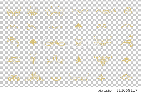 いろいろな種類の装飾 いろいろな種類の装飾 111058117