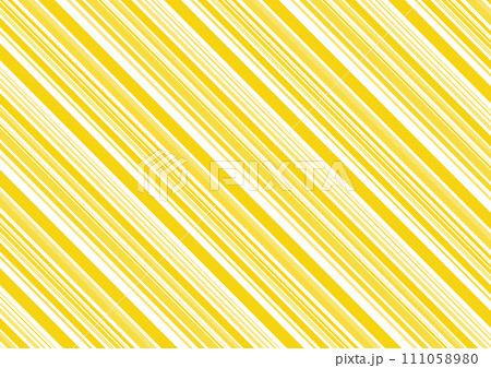 ランダムな濃淡単色ストライプのシームレス背景ななめ_黄色 ランダムな濃淡単色ストライプのシームレス背景ななめ_黄色 111058980