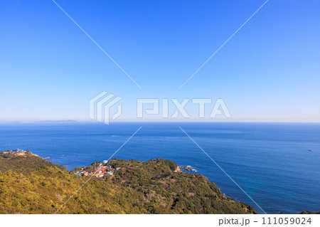 鳥羽展望台からの眺望 三重県鳥羽市 鳥羽展望台からの眺望 三重県鳥羽市 111059024