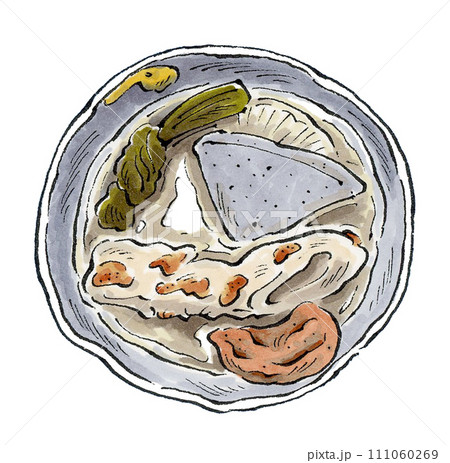 おでん　手描きイラスト 111060269