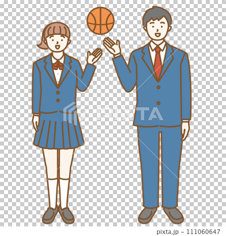 指導籃球社的男女學生 指導籃球社的男女學生 111060647