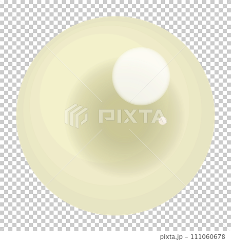 Golden pearl illustration material Single pearl vector 111060678