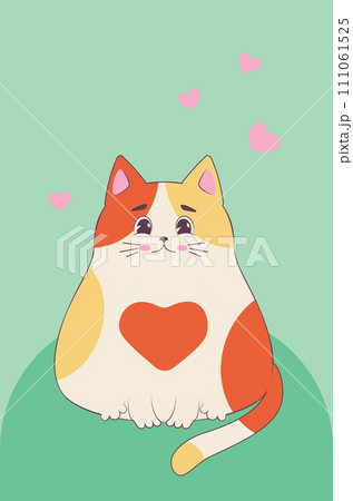 Fat funny cat Fat funny cat 111061525