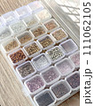the box of craft beads in case 111062105