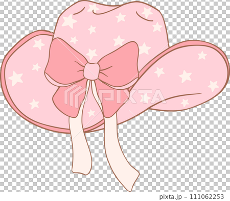 Coquette Cowgirl hat with pink ribbon bow Coquette Cowgirl hat with pink ribbon bow 111062253