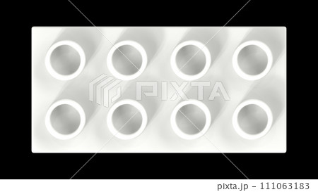 Snow White Lego Block Isolated on a Black Background. Close Up View of a Plastic Children Game Brick for Constructors, Top View. High Quality 3D Rendering with a Work Path. 8K Ultra HD, 7680x4320 Snow White Lego Block Isolated on a Black Background. Close Up View of a Plastic Children Game Brick for Constructors, Top View. High Quality 3D Rendering with a Work Path. 8K Ultra HD, 7680x4320 111063183