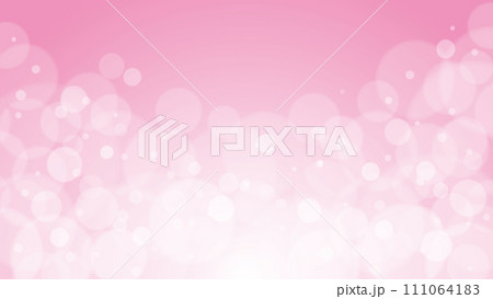 明るいピンクの背景にキラキラ輝く光のイラスト素材 111064183