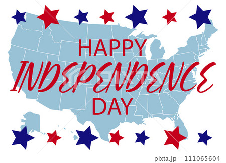 Happy Independence Day Banner USA, 4th of July, flag of USA. Happy Independence Day Banner USA, 4th of July, flag of USA. 111065604