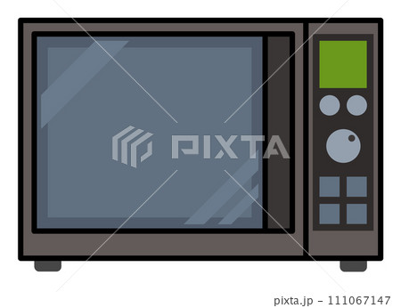 冷凍の食品を温めたり調理が出来るオーブン電子レンジのイラスト 111067147