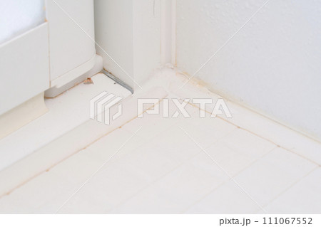 お風呂の汚れ パッキンのピンクカビ 111067552