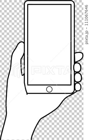 Hand with a smartphone 111067646