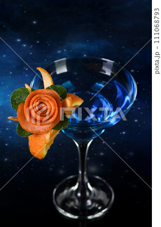 Art in orange- Martini Blue Curacao Art in orange- Martini Blue Curacao 111068793