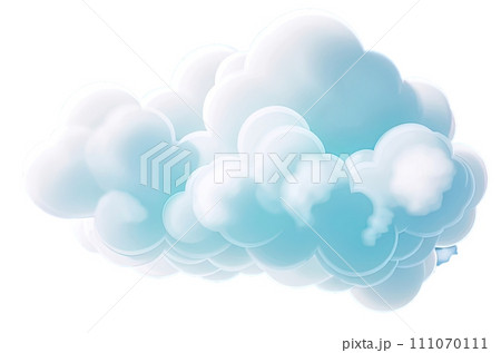 clean white cloud transparent backgrounds 3d style 111070111
