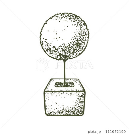 Topiary pictogram vector sketch shearing plants icon 7 Topiary pictogram vector sketch shearing plants icon 7 111072190