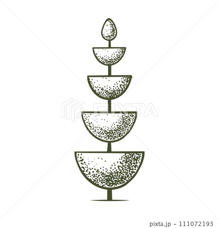 Topiary pictogram vector sketch shearing plants icon 3 111072193