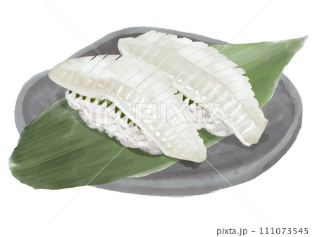 水彩の寿司_エンガワ01_2 111073545