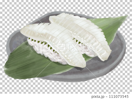 水彩の寿司_エンガワ01_2 111073545