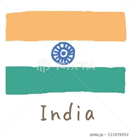 インドの国旗 インドの国旗 111076052