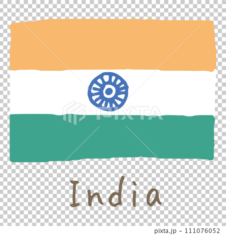 インドの国旗 111076052