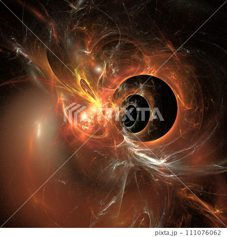 abstract yellow-orange drawing linear on a black background, wallpaper, design abstract yellow-orange drawing linear on a black background, wallpaper, design 111076062
