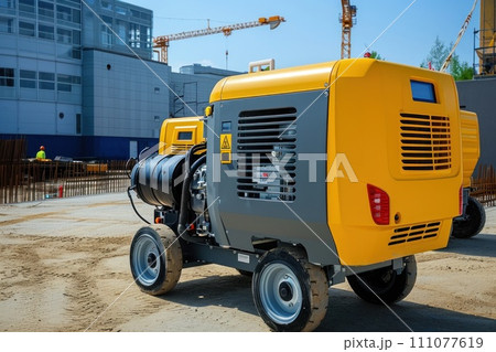 Universal compressor on construction site 111077619