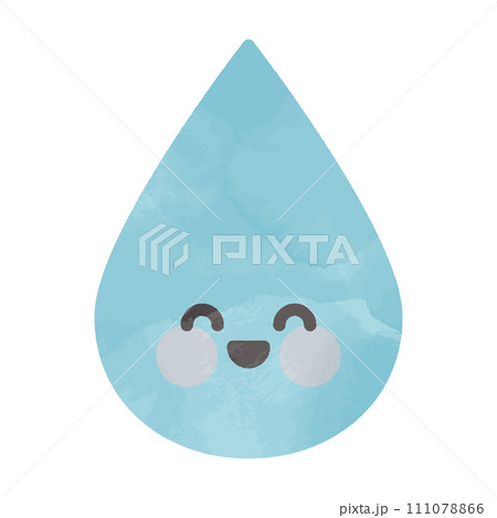 雨粒の水彩イラスト 111078866