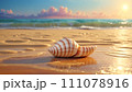 Beachscape: sun, sand and seashell 111078916
