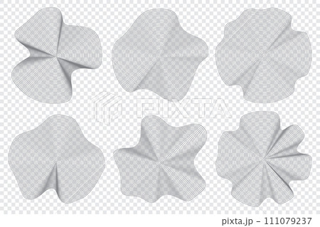 Wooden topography circles. Wood organic slice line design. Line ripple circle wood texture. Tree cut 111079237