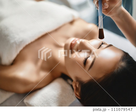 エステを受ける女性2　AI生成画像 111079547
