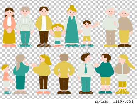 一組表情簡單平淡的人 一組表情簡單平淡的人 111079551