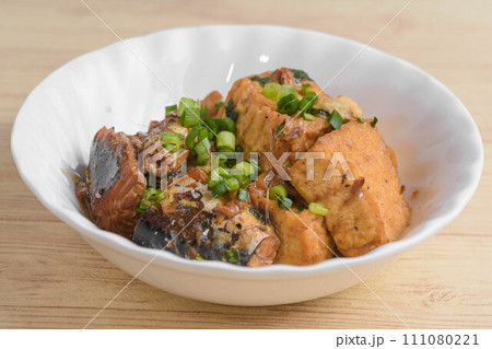 鯖と厚揚げの煮物 鯖と厚揚げの煮物 111080221
