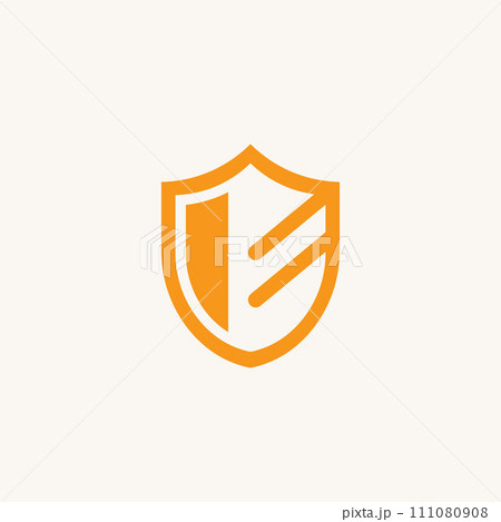 shield guard  icon vector concept design template 111080908