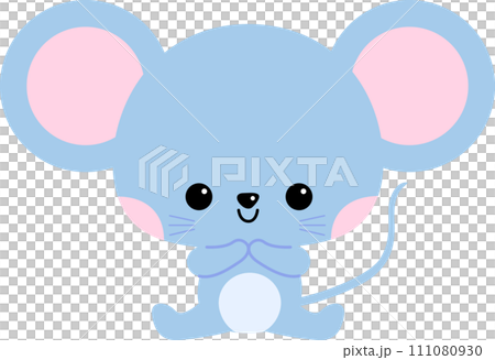 幼兒可愛的老鼠人物插圖 111080930