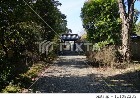 冬の海龍王寺の境内 冬の海龍王寺の境内 111082235