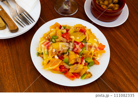 Malaga salad - Andalusian dish in Spain 111082335