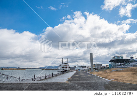 琵琶湖大津港冬景色 琵琶湖大津港冬景色 111082797