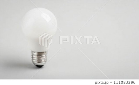 電球　白熱電球　電気　アイデア　ビジネス　イラスト　AI生成画像 111083296